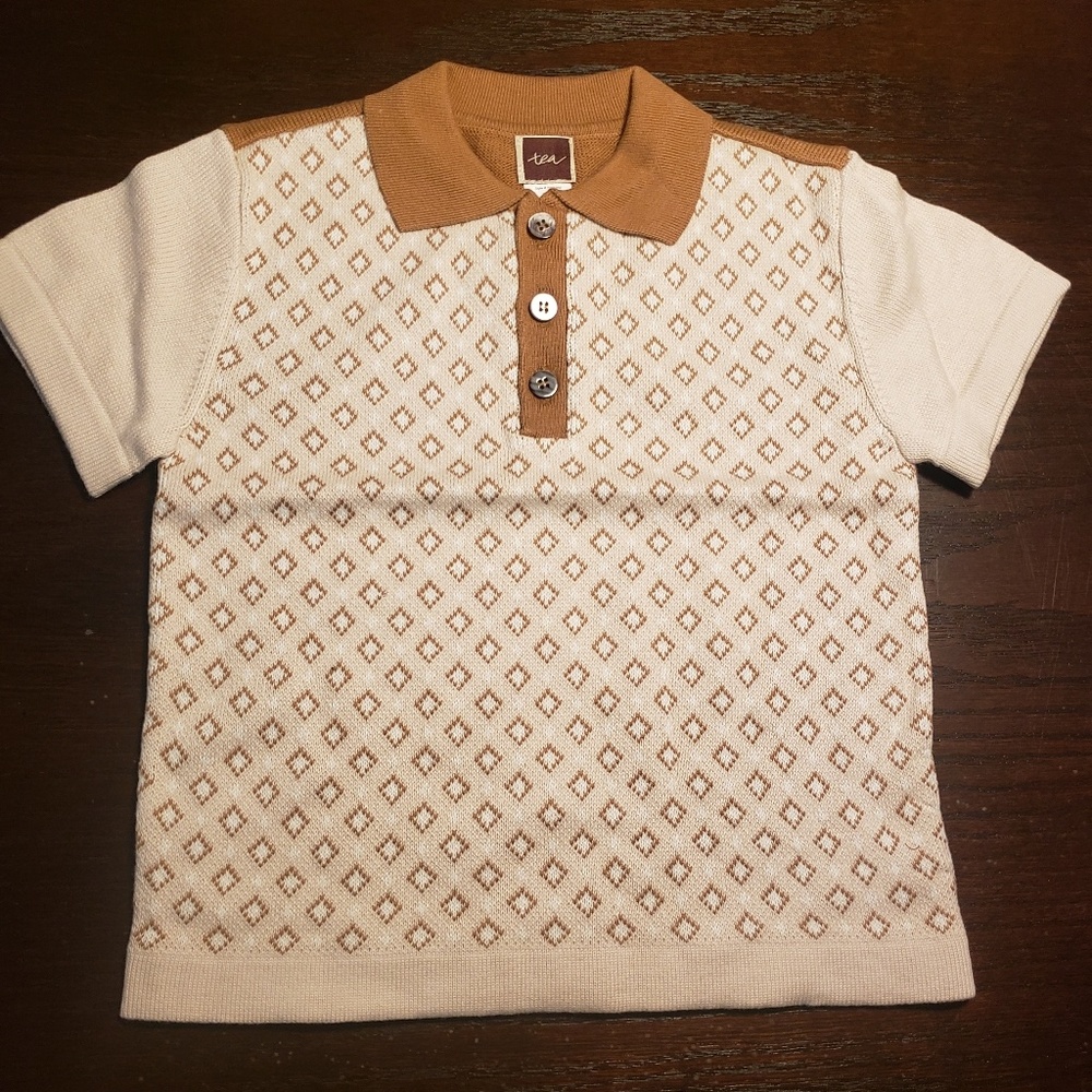 NWT Tea Collection knitted sweater polo